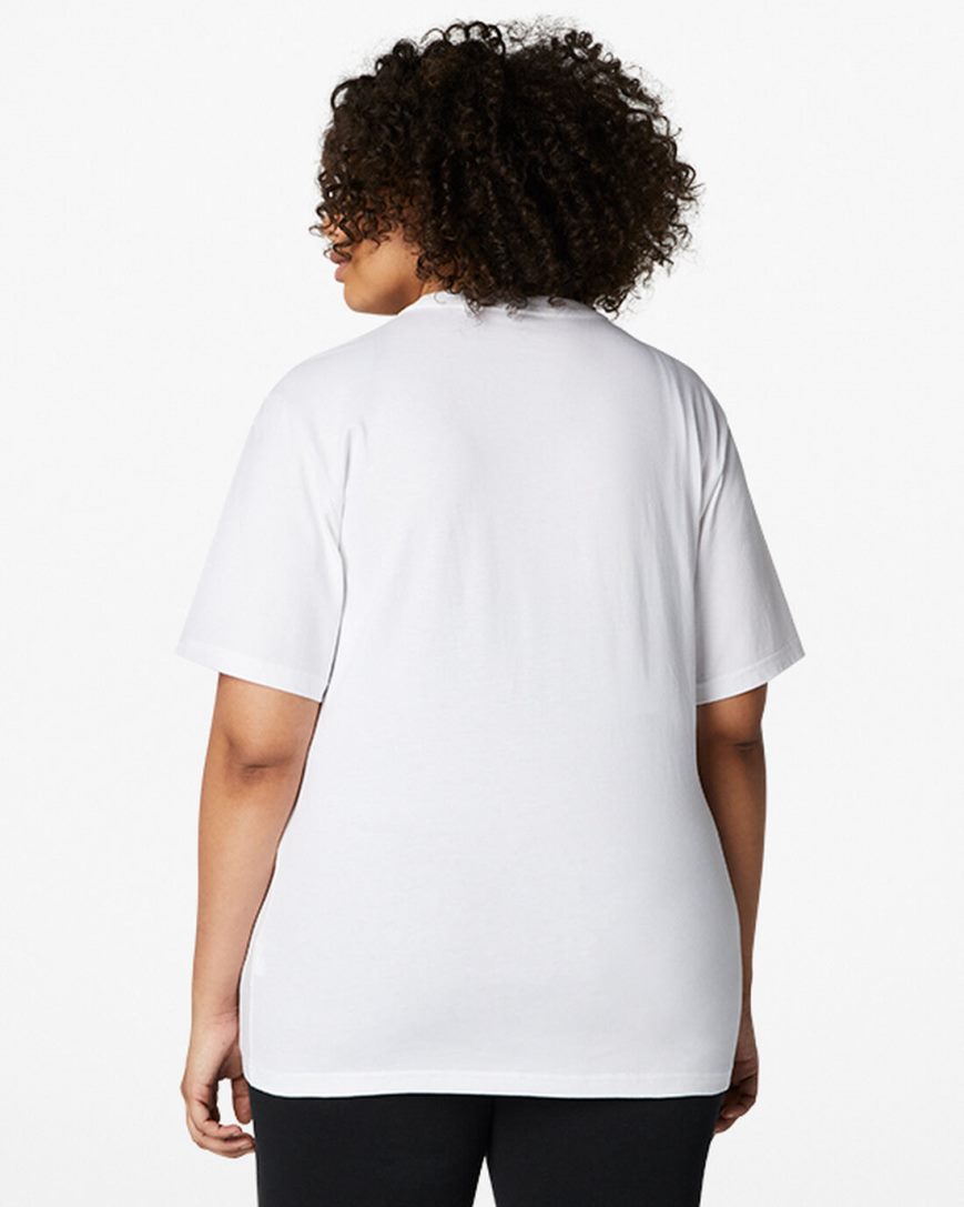 Men's Converse Go-To Chuck Taylor Classic Patch Standard Fit T-Shirts White | AU 63C19W